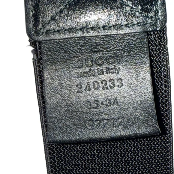Authentic Gucci Bamboo And Black Elastic Belt - Picture 9 of 10